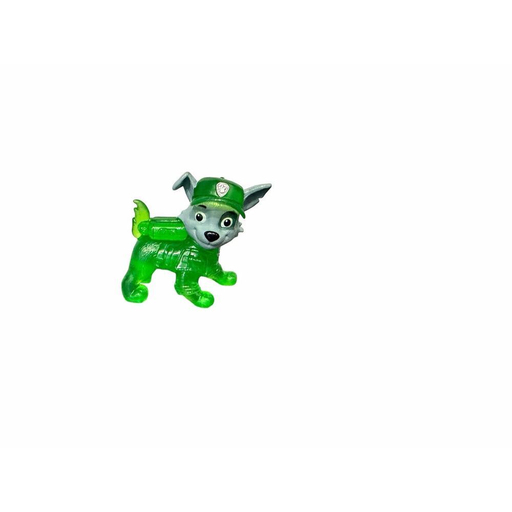 Paw Patrol Movie Rocky Mini Figure Nickelodeon Spin Master Transparent 1.75”